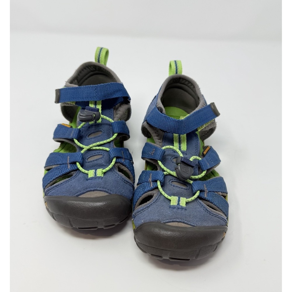 Keen Seacamp II CNX‎ Washable Sport Sandals + Water Shoes, Green Blue Size 1